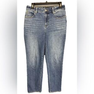 Talbots Jeans Women’s 6P Blue High Waist Relaxed Palisade Wash Stretch Denim